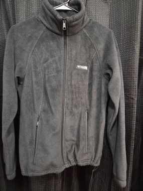 Columbia Womens Full-Zip Fleece Jacket - Dark Gray